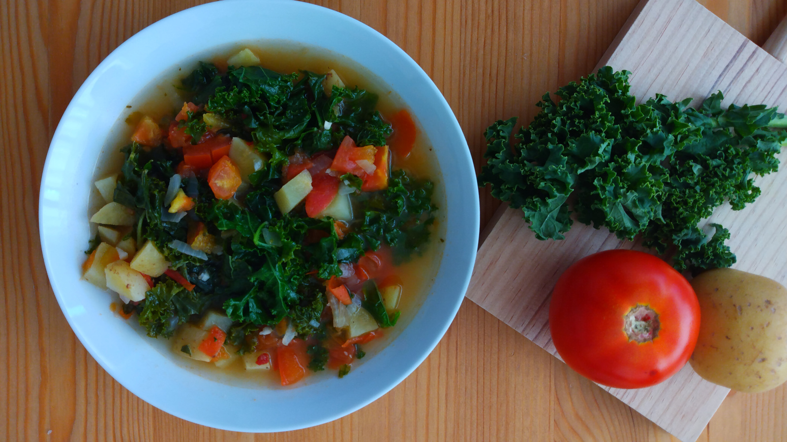 Sopa de Kale con Hierbas Italianas