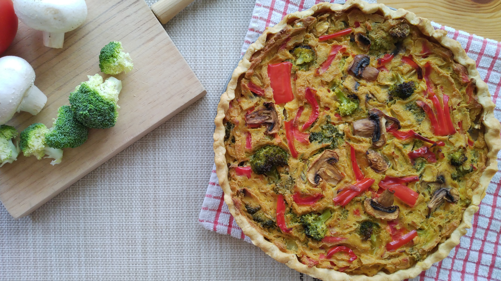 Quiche Vegano de Brócoli